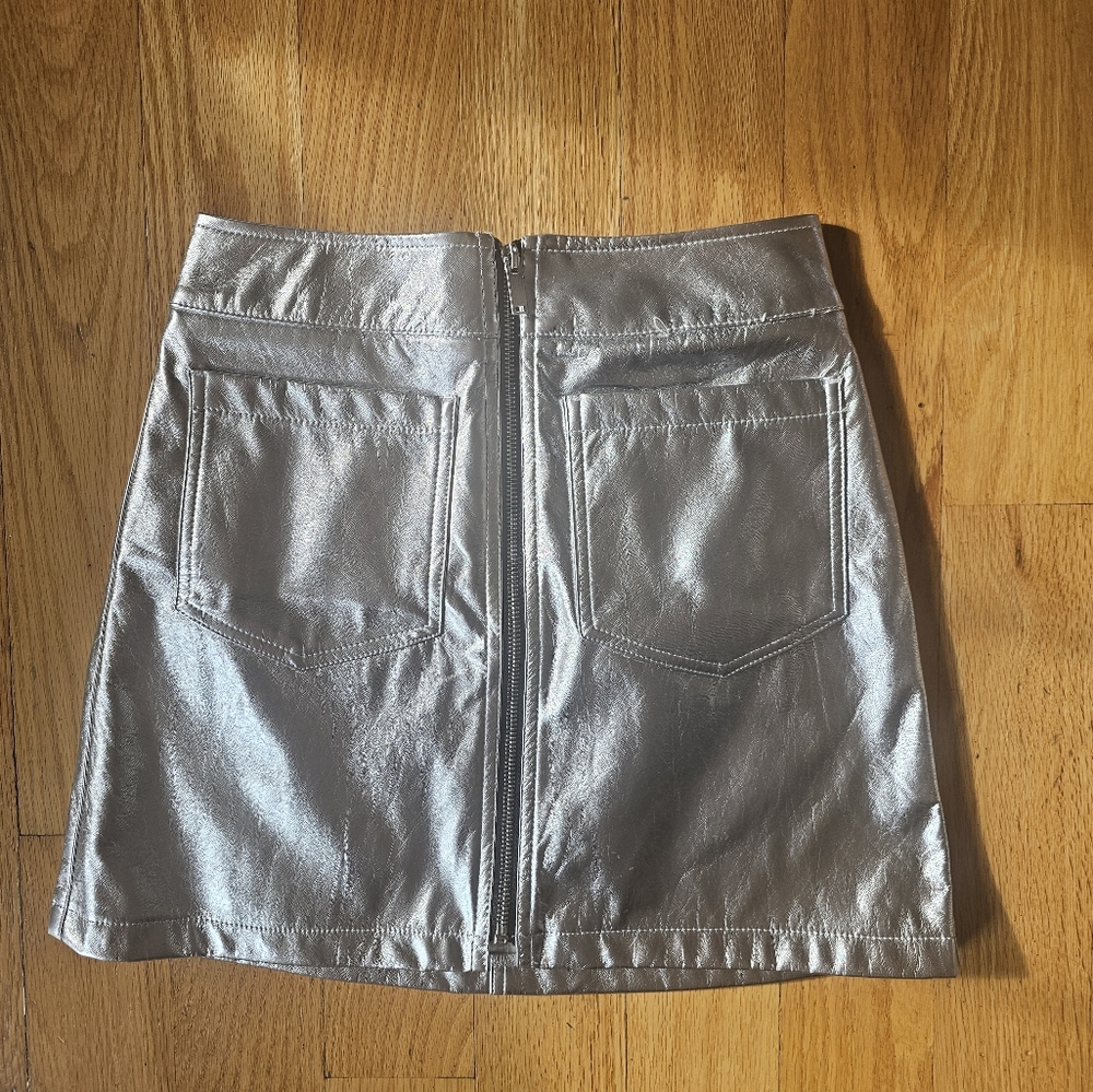 Silver Metallic skirt